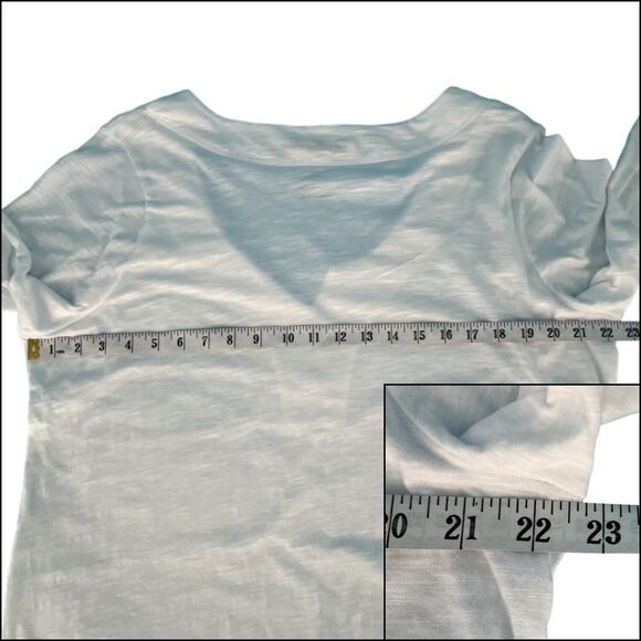 Avenue The New Zip 3/4 Sleeve Tunic Top Beach Cover Plus Size 18-20 White Cotton - Picture 11 of 13